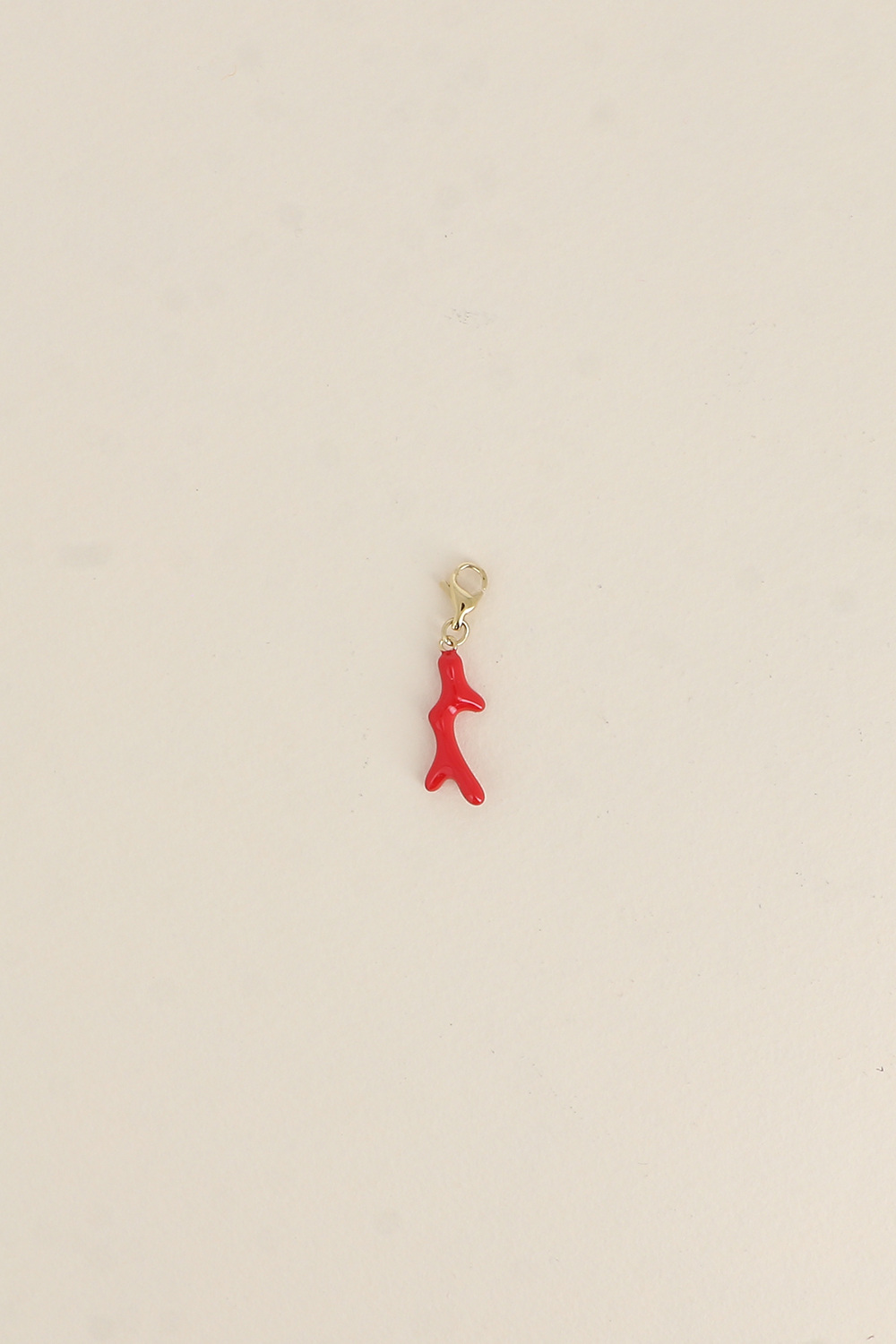 Wholesaler Bohm - Charm - enameled coral branch