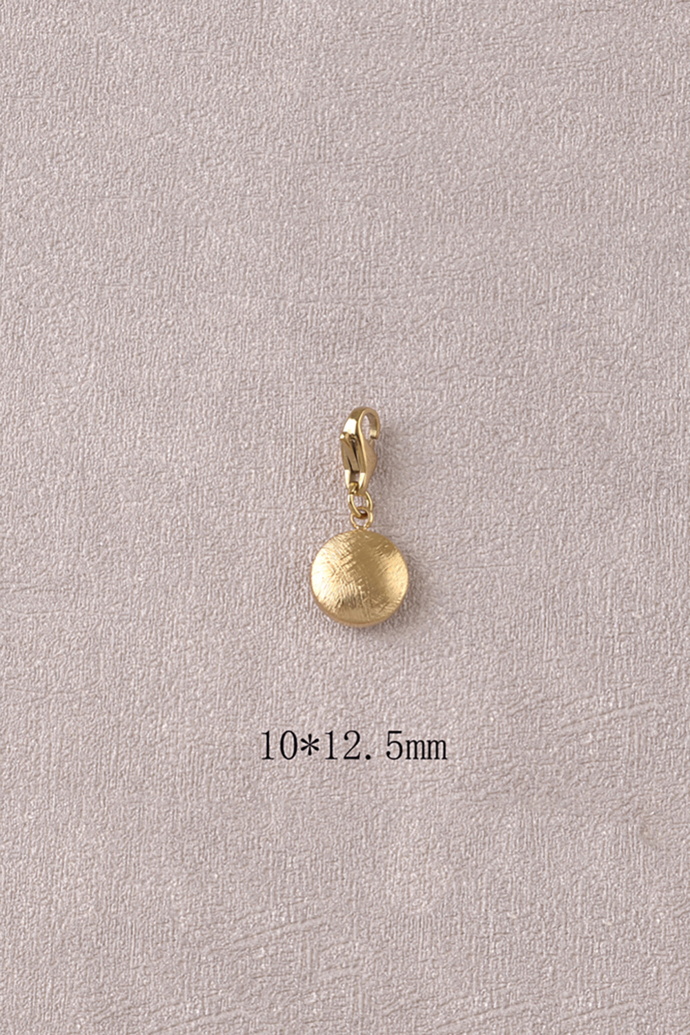 Großhändler Bohm - Charm - gebürstetes rundes Medaillon - Set mit 3 Stück