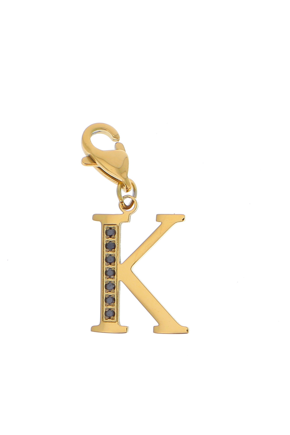 Wholesaler Bohm - Hova Charm - black gold - letter K