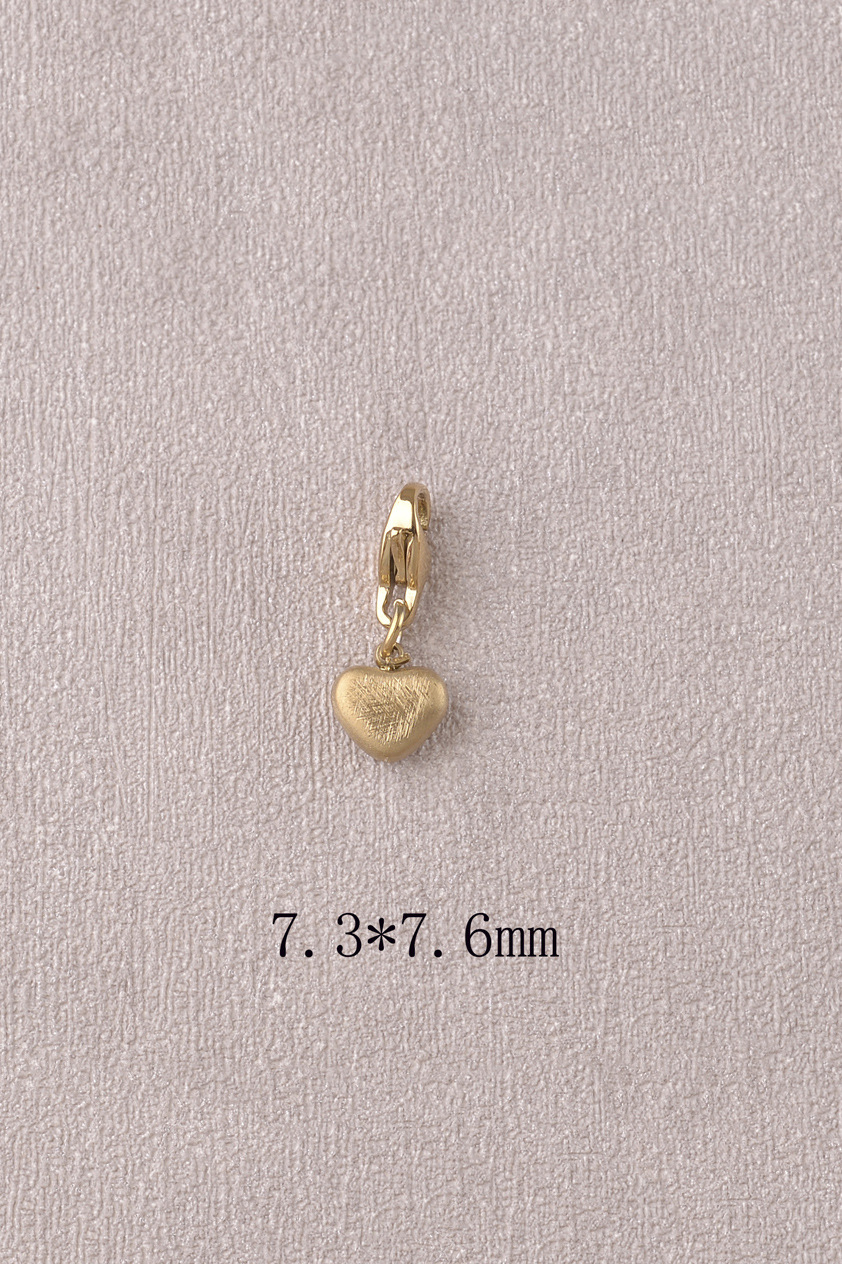 Wholesaler Bohm - Charm - small brushed heart