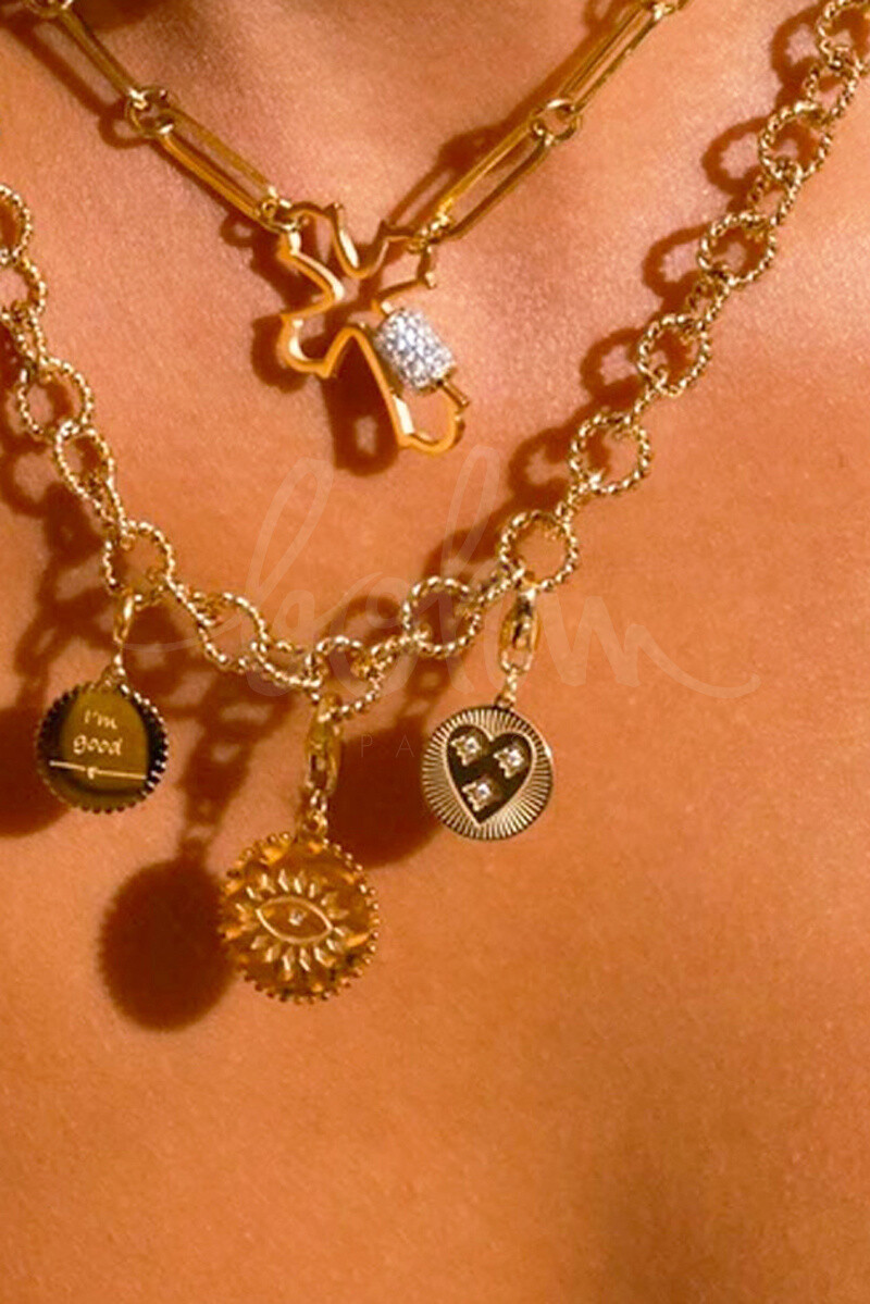 Mayorista Bohm - Corazón Charm brillante - óxidos de corazón y circonio