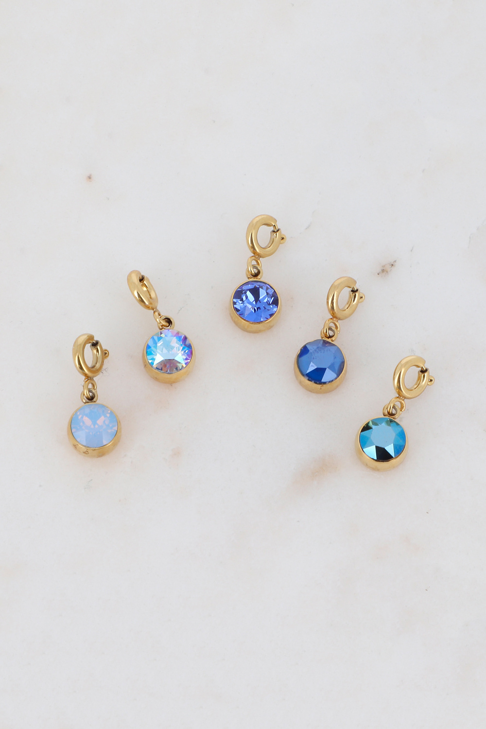 Mayorista Bohm - Charm Cassy dorado - cristales Swarovski®