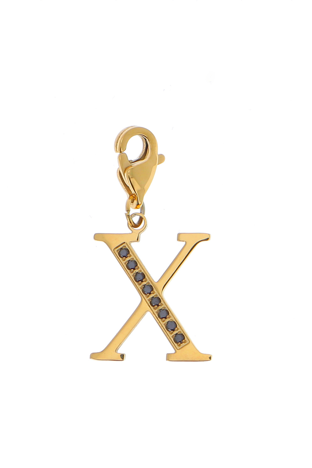 Wholesaler Bohm - Hova Charm - black gold - letter X