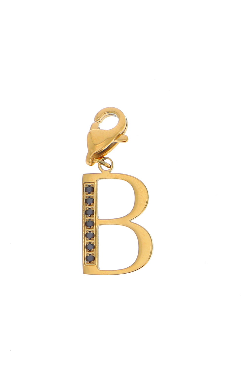 Wholesaler Bohm - Hova Charm - black gold - letter B