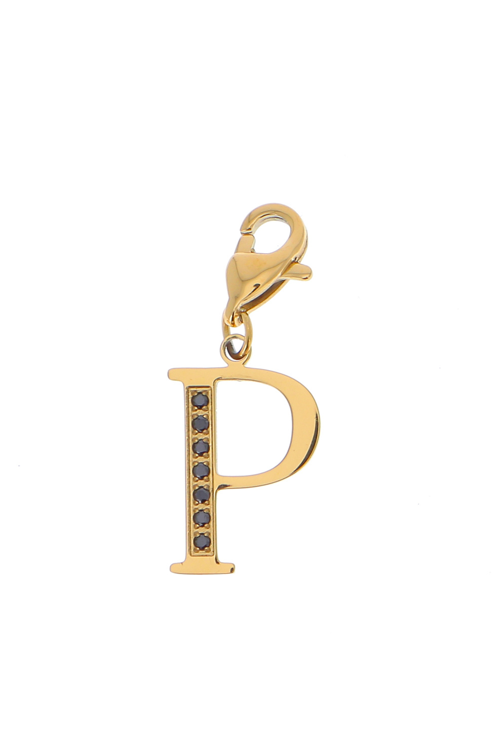 Wholesaler Bohm - Hova Charm - black gold - letter P