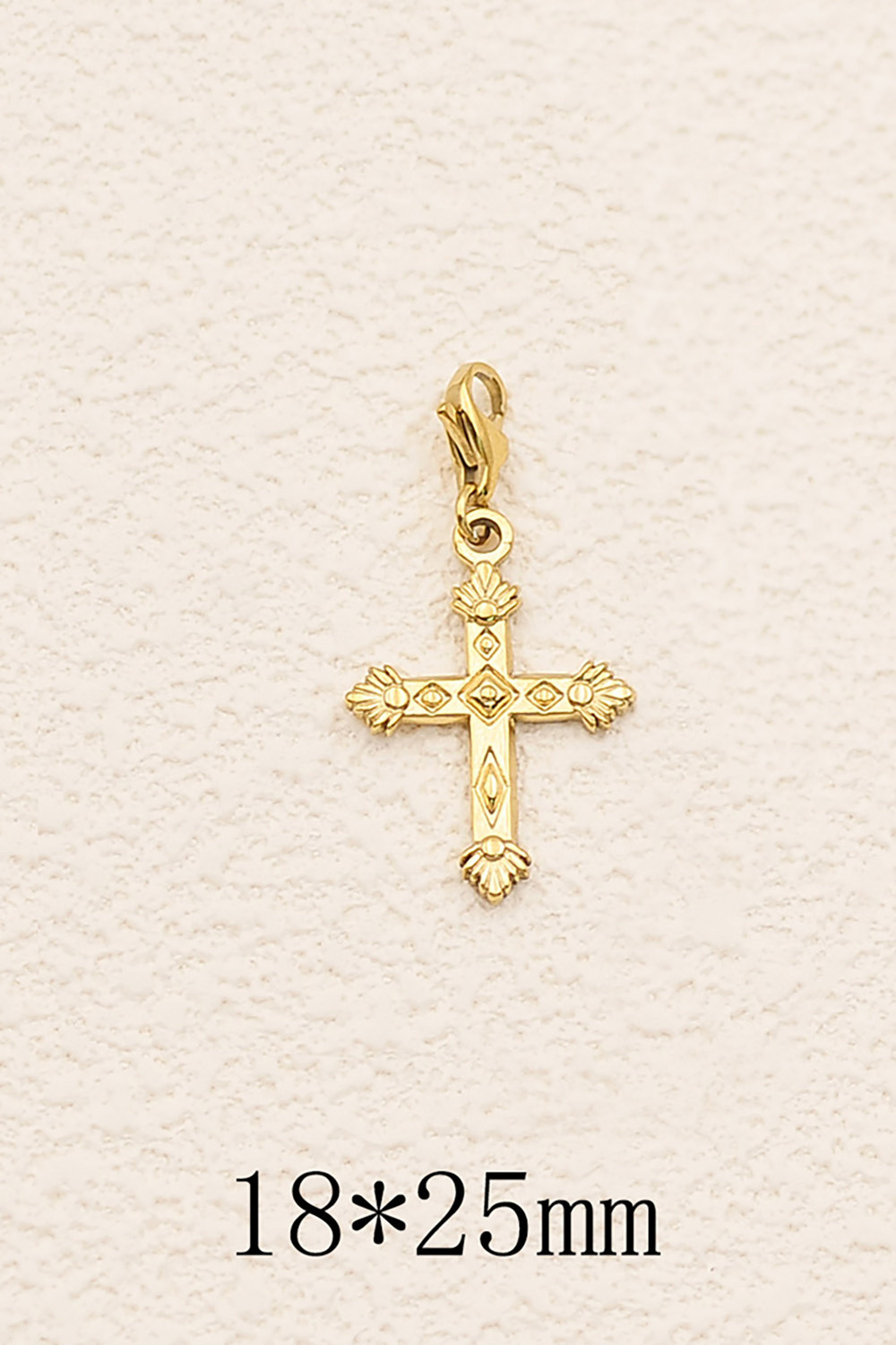 Grossiste Bohm - Charm - croix religieuse texturée