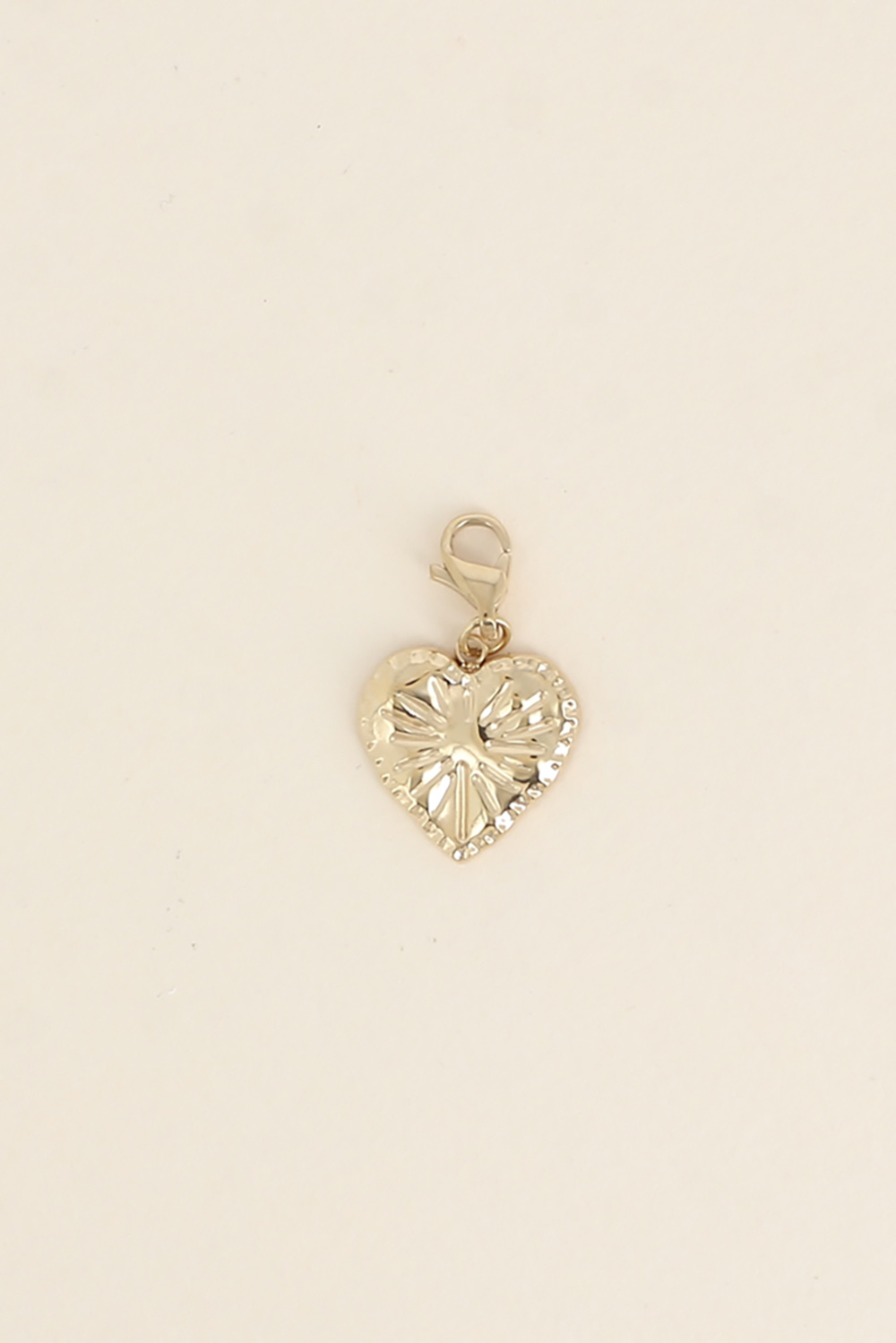 Wholesaler Bohm - Charm - textured heart pendant