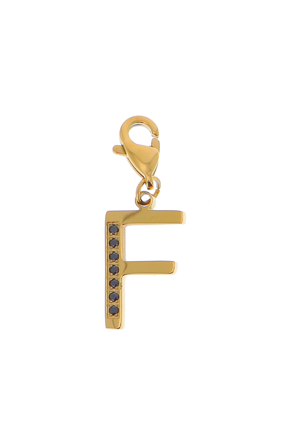 Wholesaler Bohm - Hova Charm - black gold - letter F