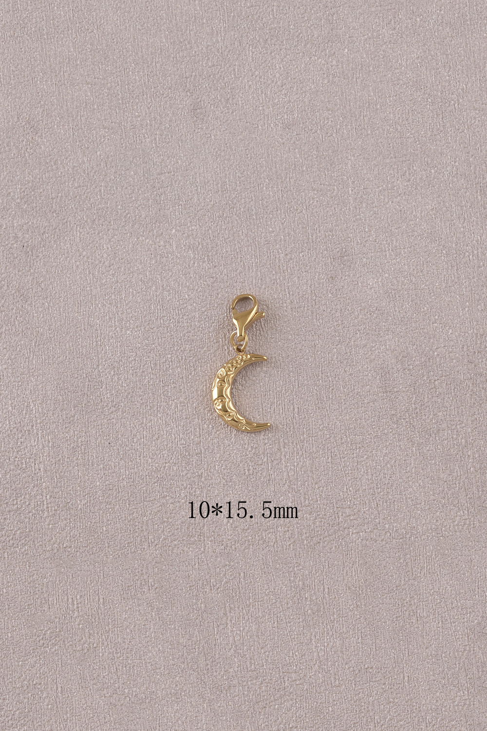 Wholesaler Bohm - Charm - textured crescent moon