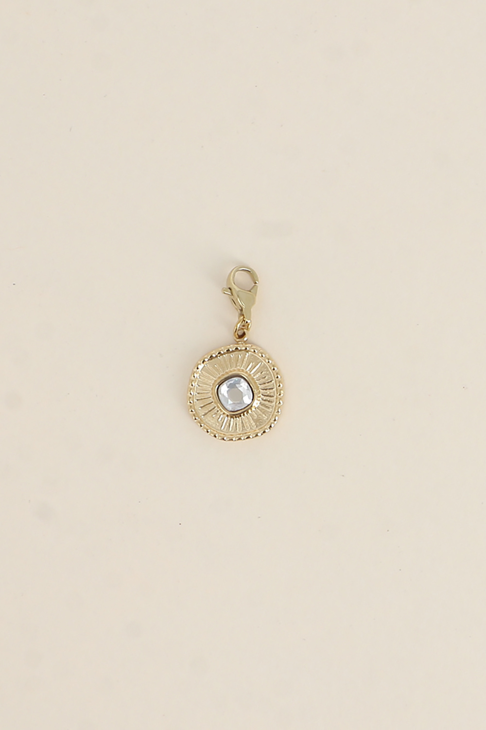 Grossiste Bohm - Charm Melissane - rond texturé et orné de cristaux de Swarovski®