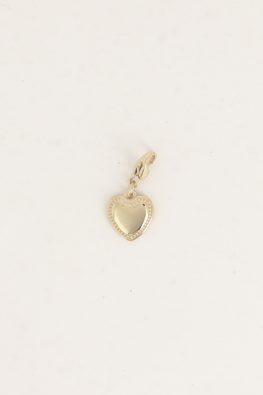 Mayorista Bohm - Charm - corazón con bordes texturizados - Lote de 3 piezas a 2,2€/pieza