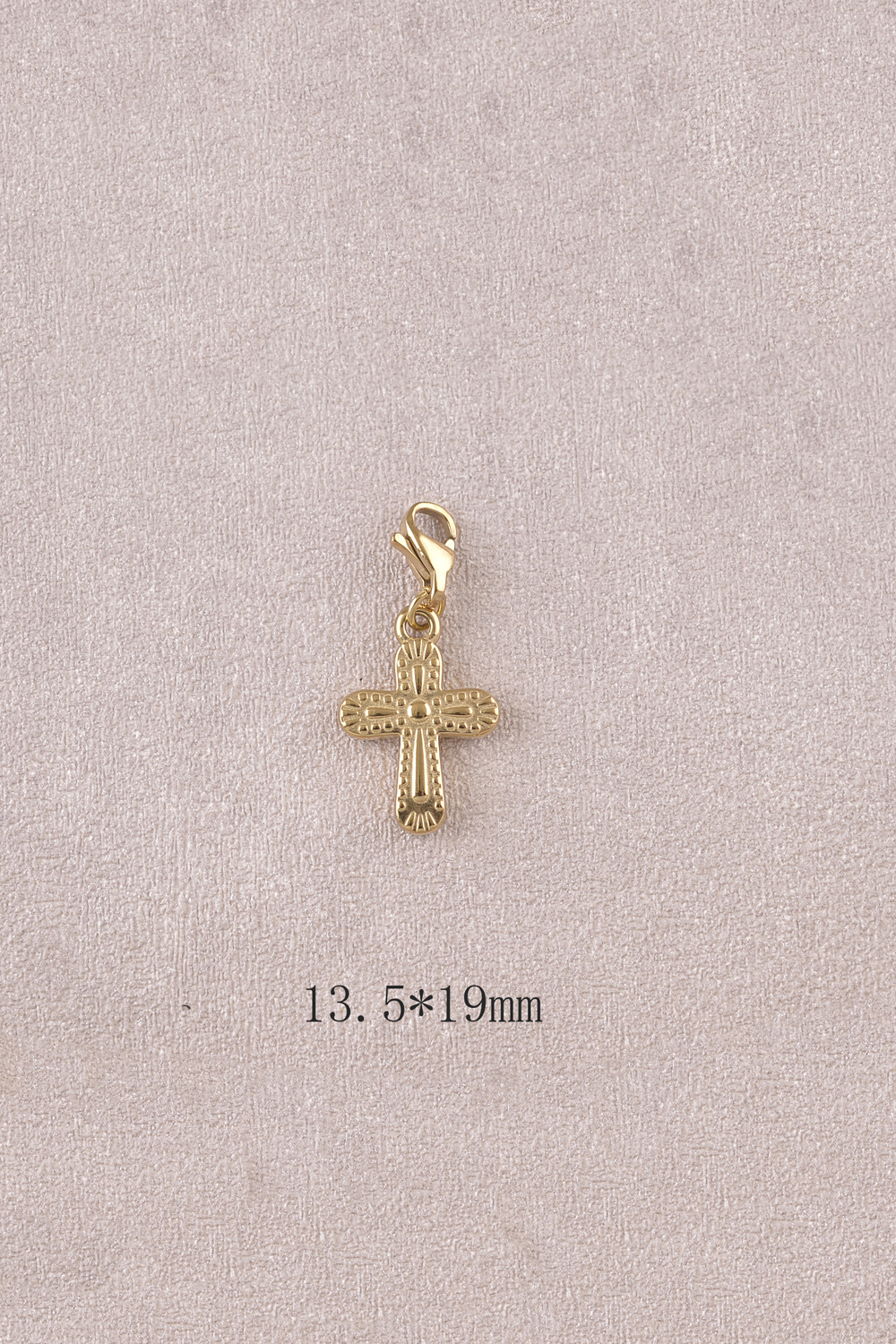 Wholesaler Bohm - Charm - Textured Religious Cross