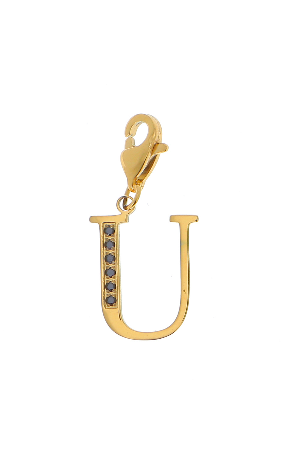 Wholesaler Bohm - Hova Charm - black gold - letter U