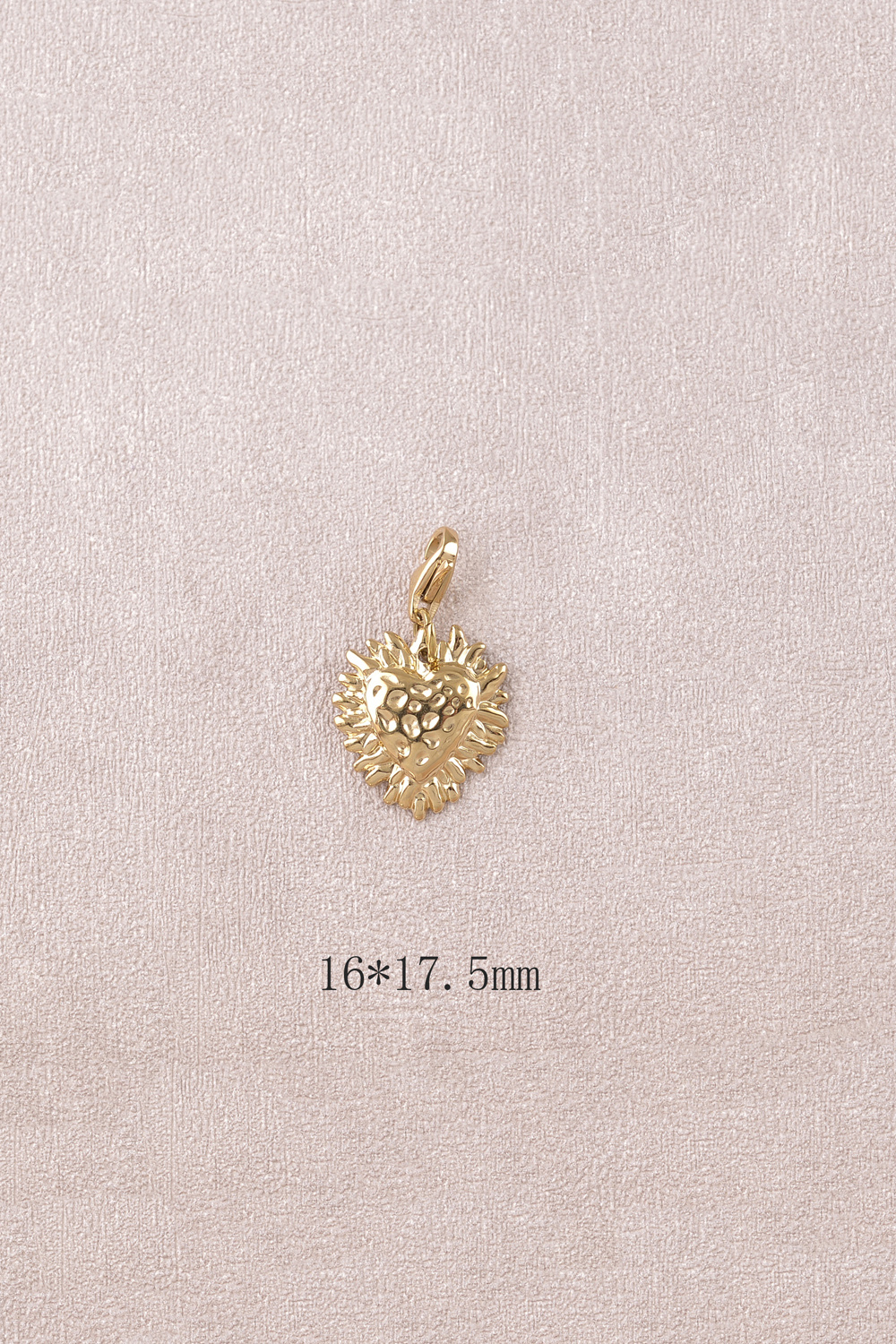 Wholesaler Bohm - Charm - flaming heart and tiny dots
