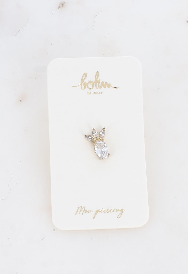 Grossiste Bohm - Piercing - ananas en cristaux