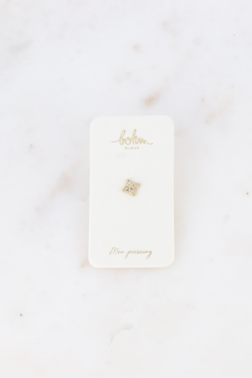 Wholesaler Bohm - Piercing - 4 crystal clover
