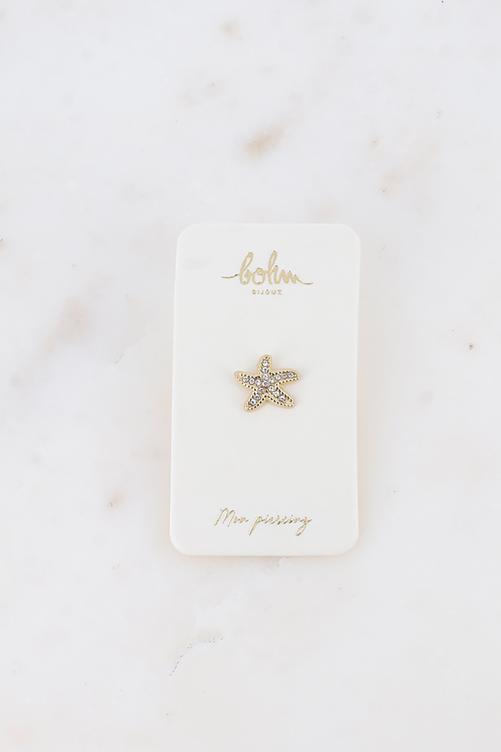 Wholesaler Bohm - Piercing - starfish with crystals