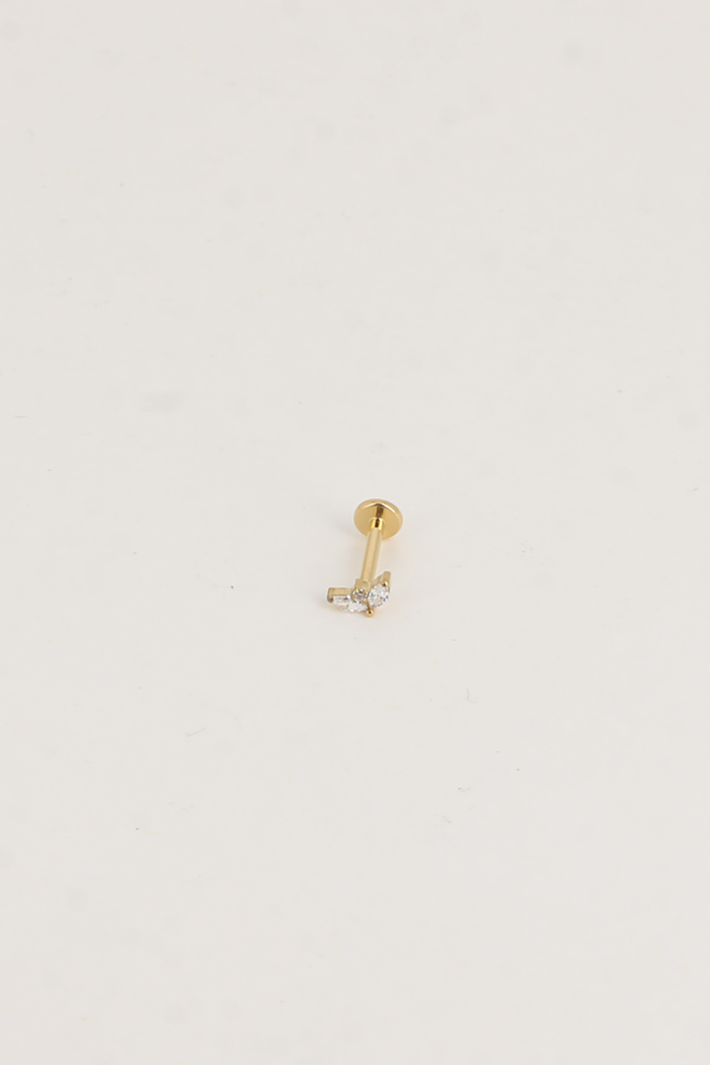 Mayorista Bohm - Piercing de titanio - follaje de cristal