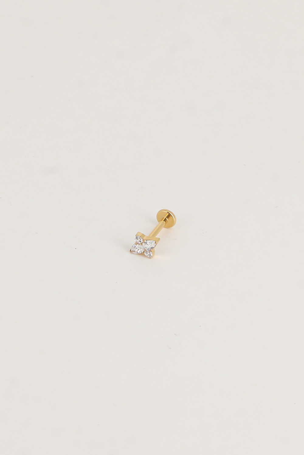 Mayorista Bohm - Piercing de titanio - 4 pequeños cristales