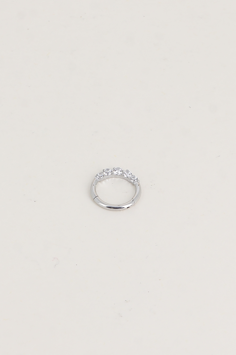 Wholesaler Bohm - Titanium piercing - 10mm clicker ring with crystals