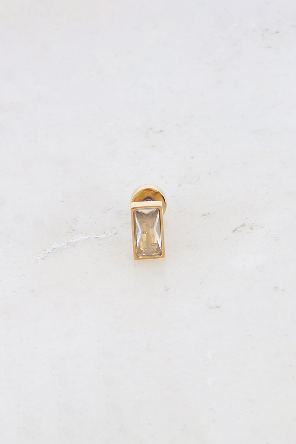 Großhändler Bohm - Piercing - Rechteckiger Zirkonia