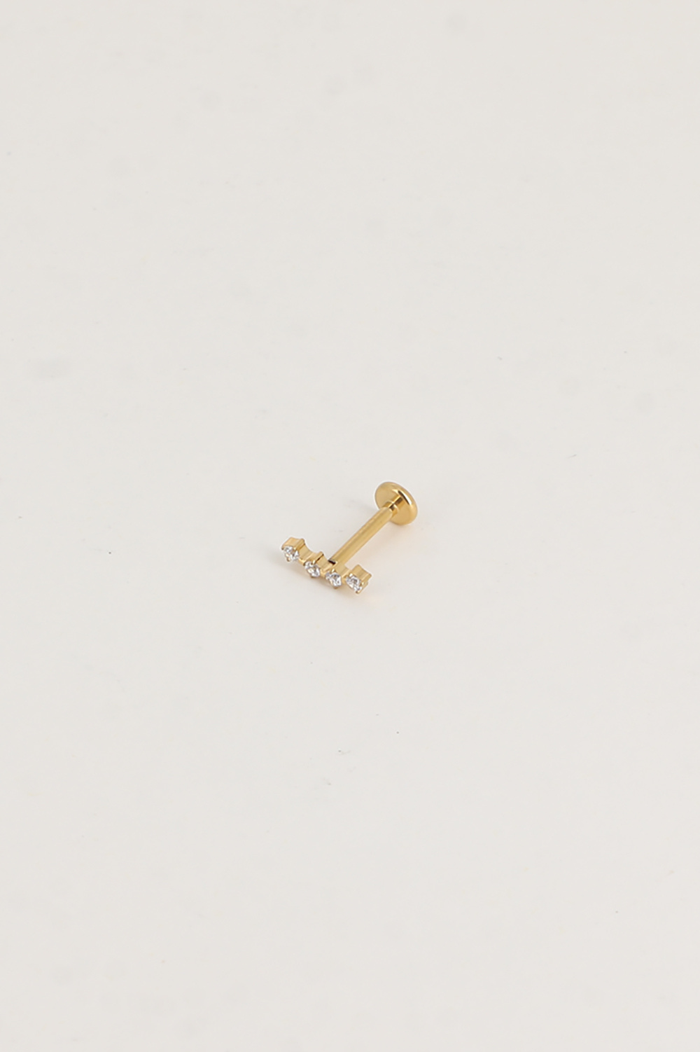 Mayorista Bohm - Piercing de titanio - 4 cristales