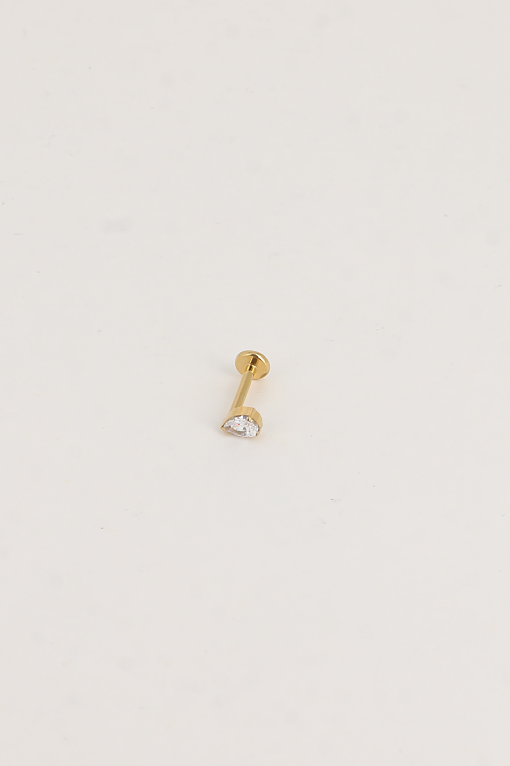 Mayorista Bohm - Piercing de titanio - gota de cristal