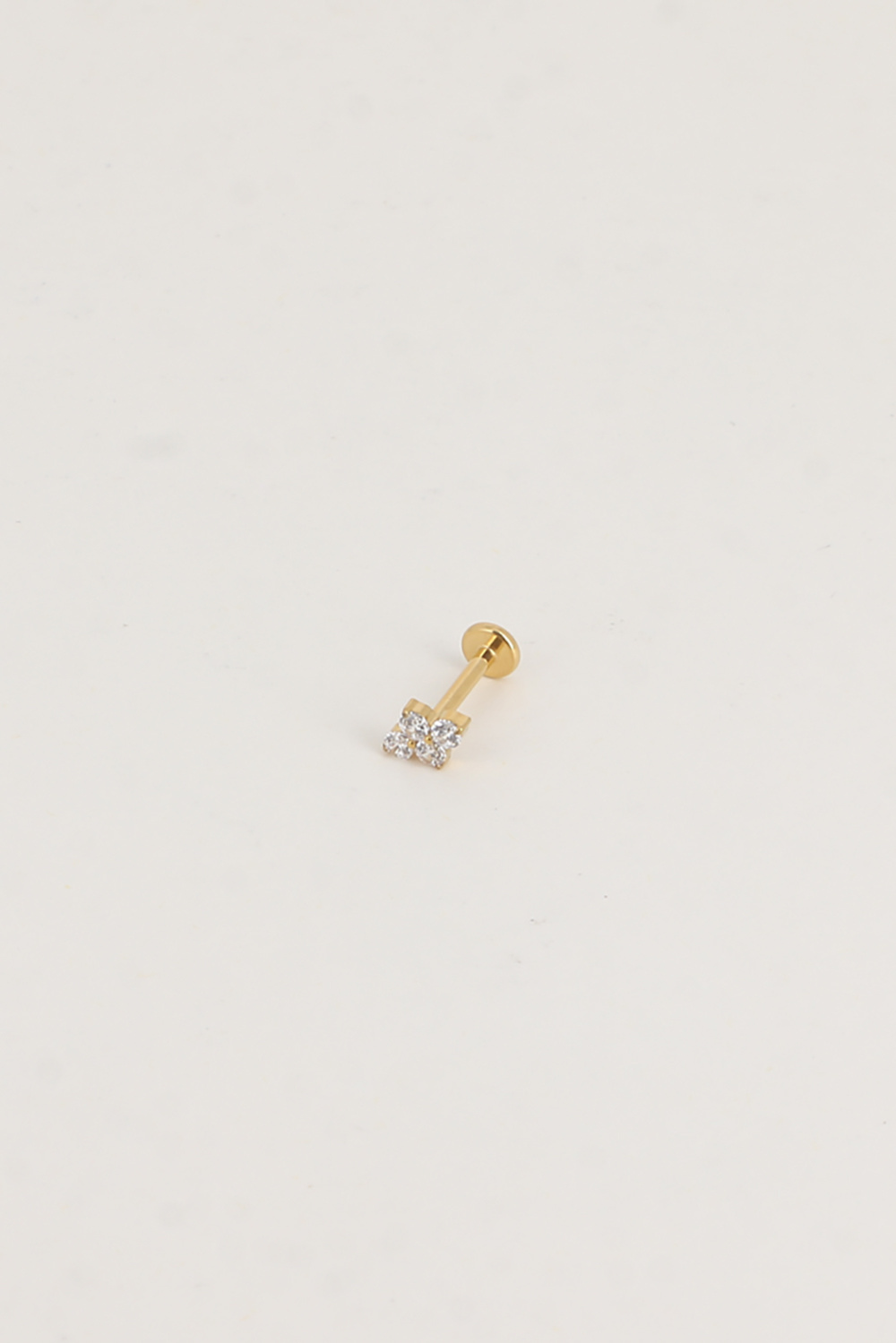 Mayorista Bohm - Piercing de titanio - 4 cristales