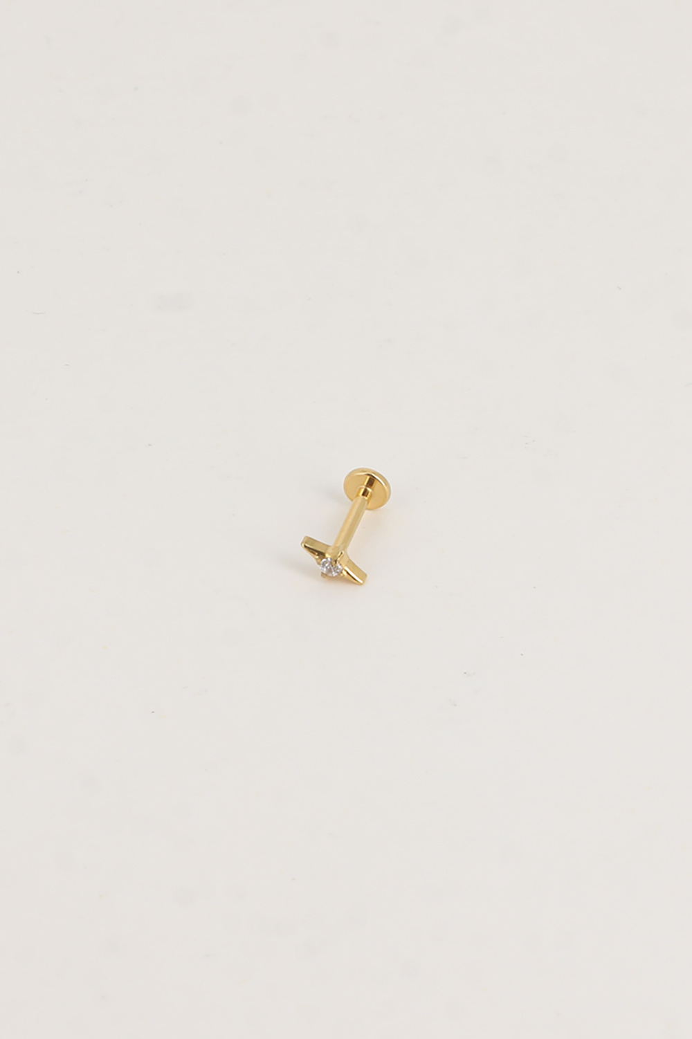 Wholesaler Bohm - Titanium piercing - star with crystal