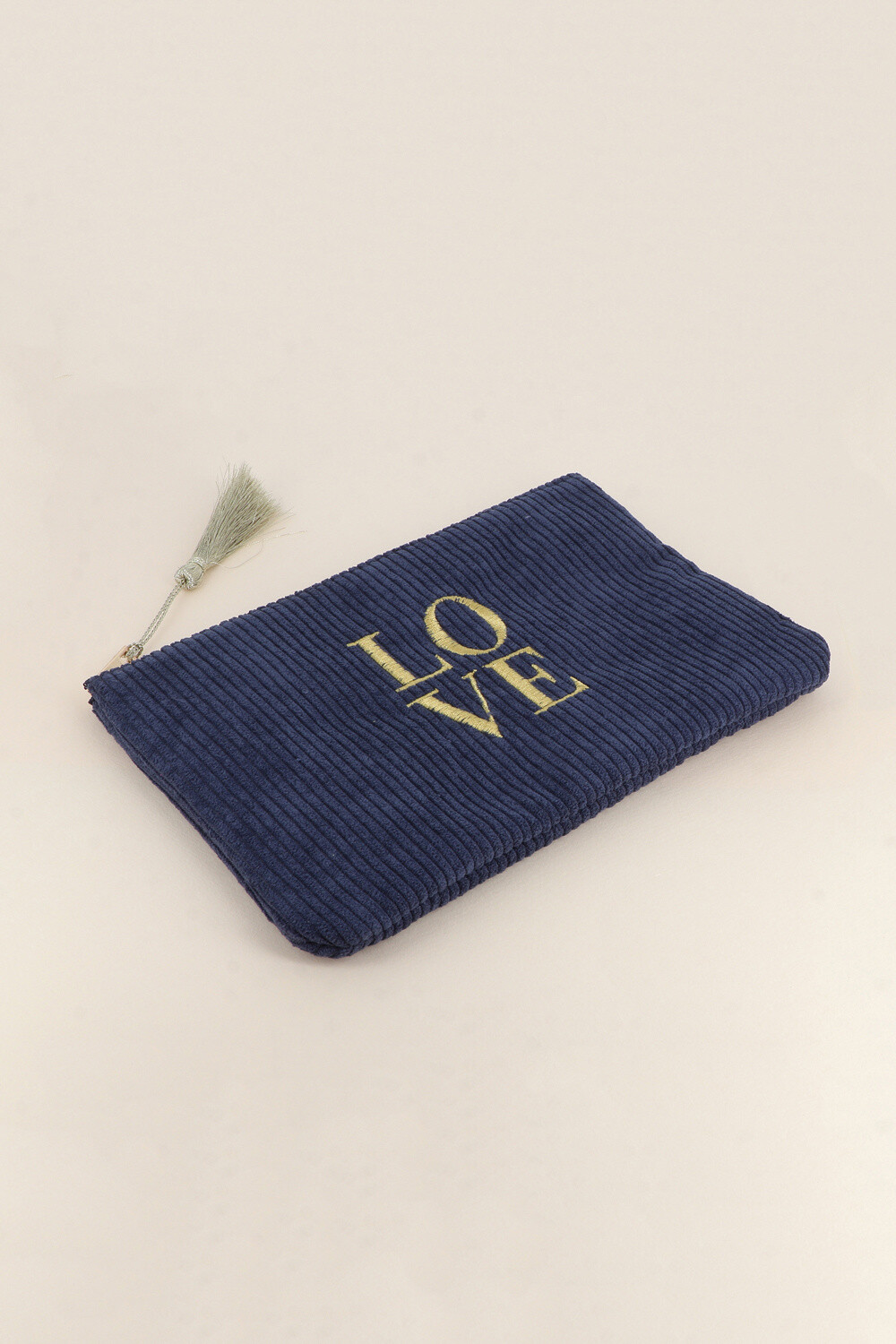 Grossista Bohm - Astuccio - LOVE - velluto a coste e stampa floreale interna - 20 X 14 CM