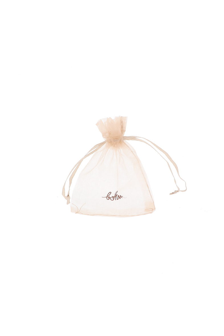 Wholesaler Bohm - Set of 20 Bohm Paris organza bags - Beige size S