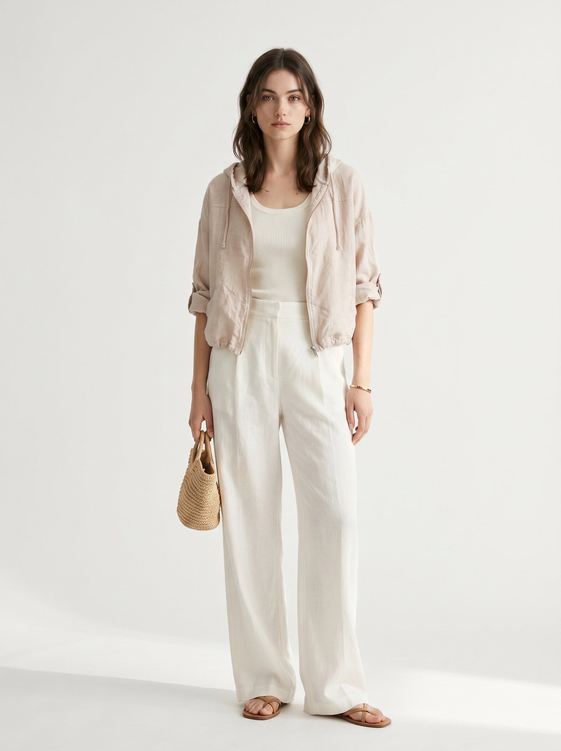 Wholesaler BONNY - Linen jacket with hood