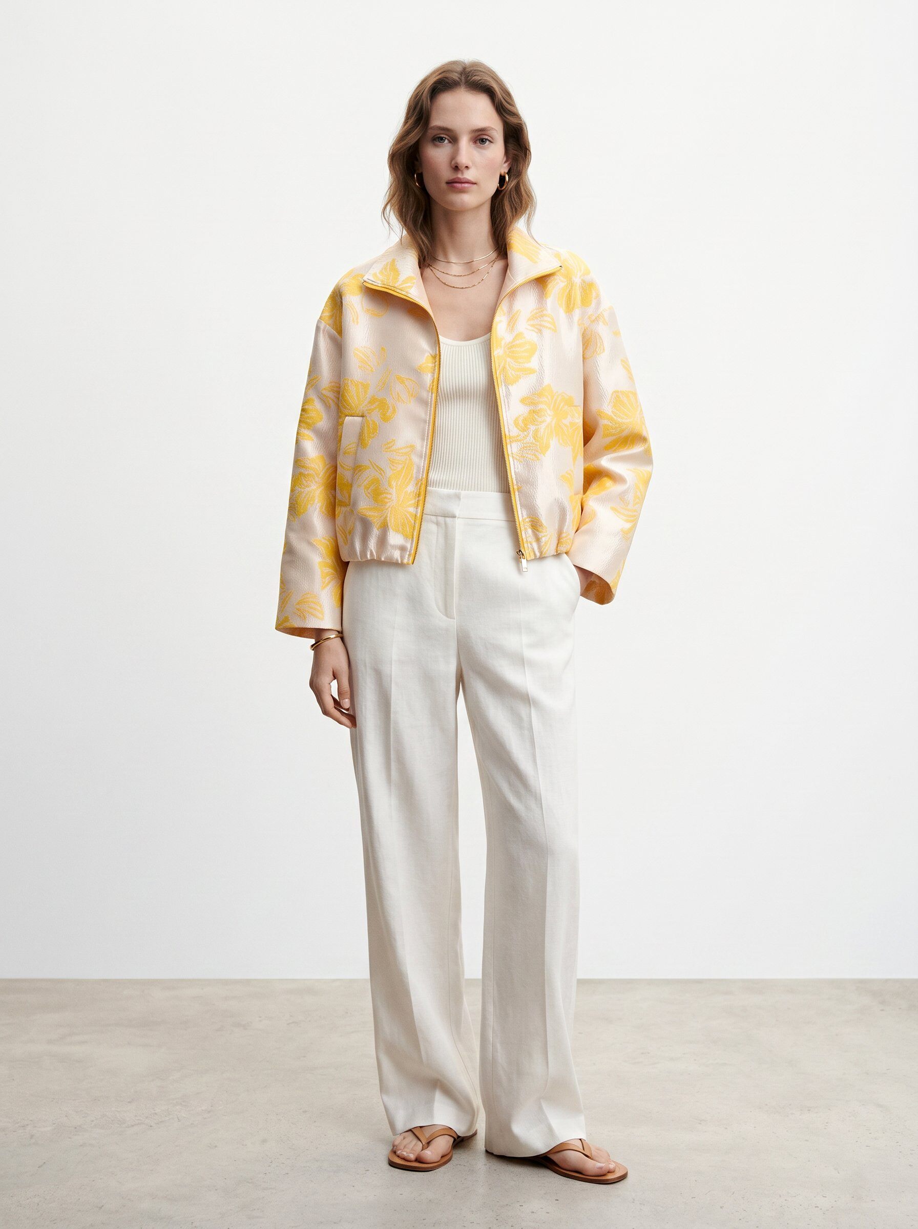 Grossiste BONNY - Veste courte à imprimé floral