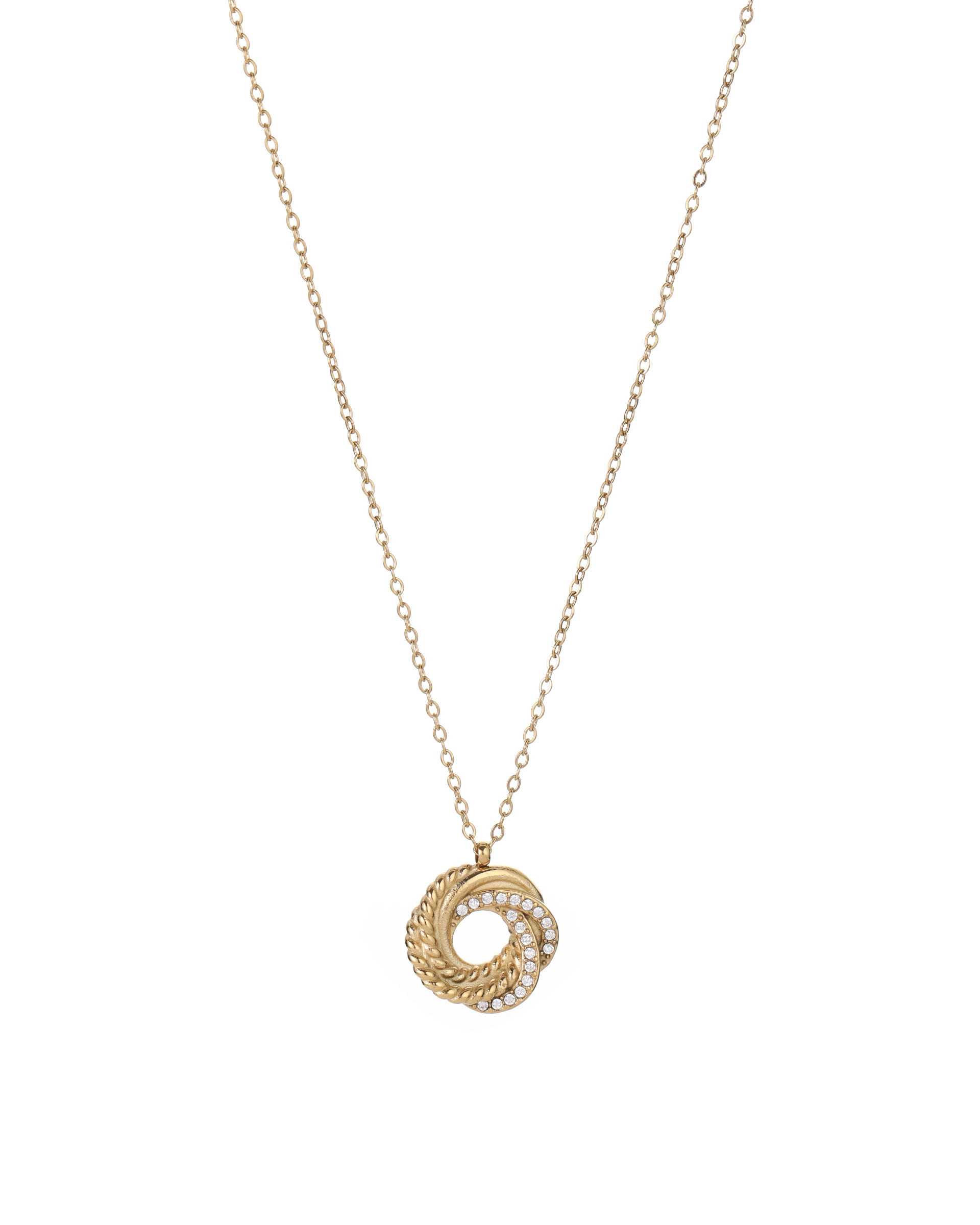 Mayorista BRILLANDOR - Collar nudo de circonita