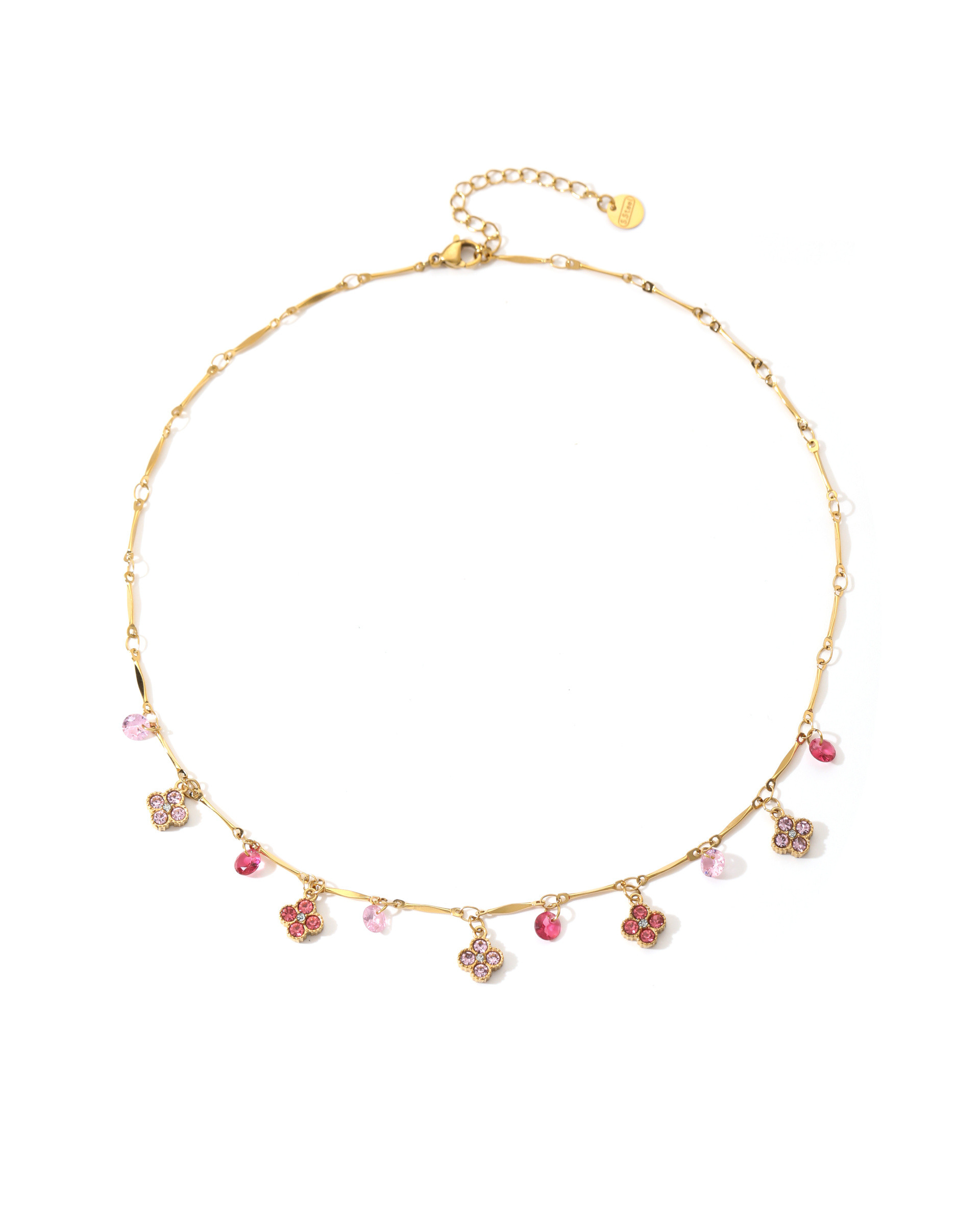 Mayorista BRILLANDOR - Collar de trébol con cristales