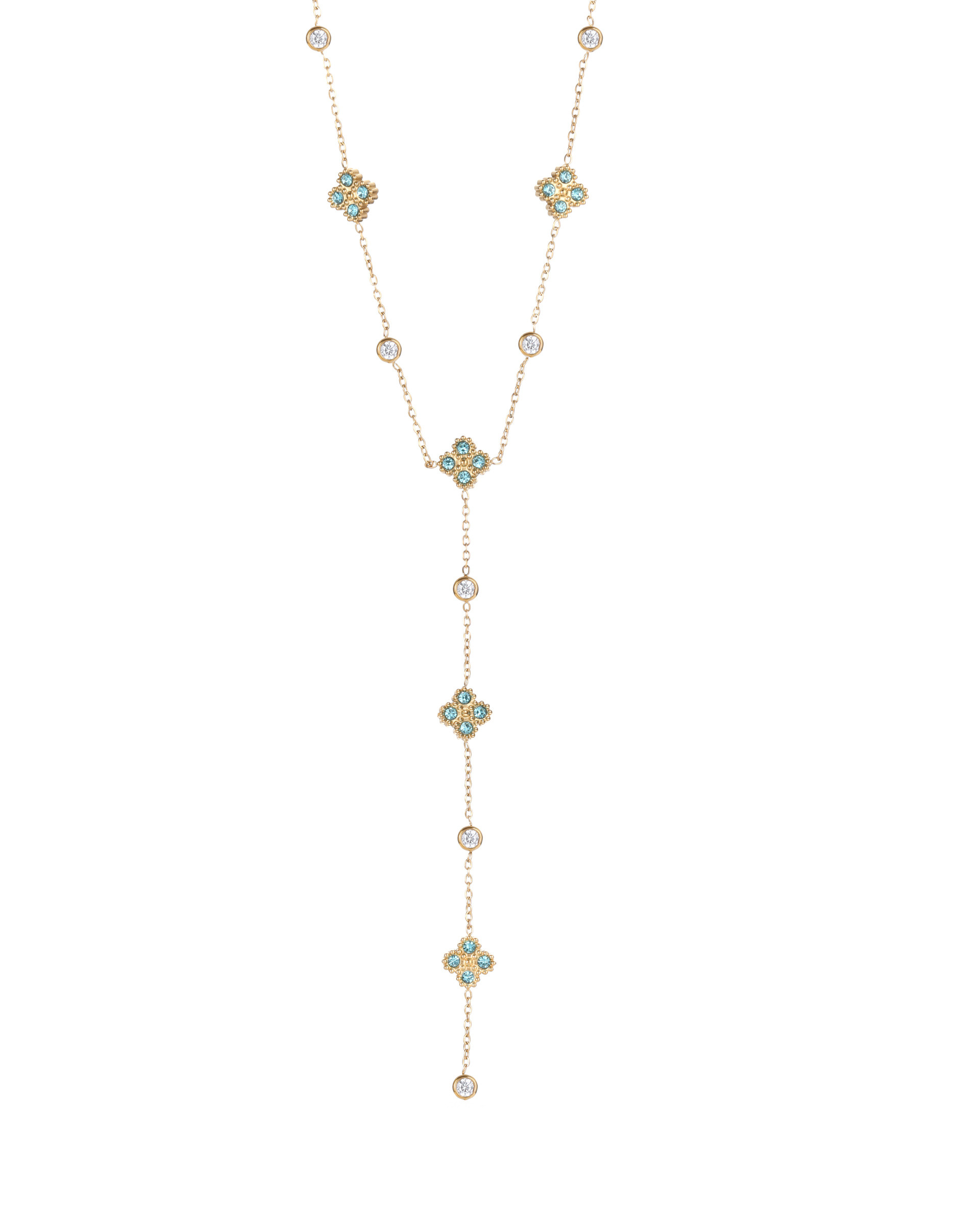 Mayorista BRILLANDOR - Collar de trébol en forma de Y
