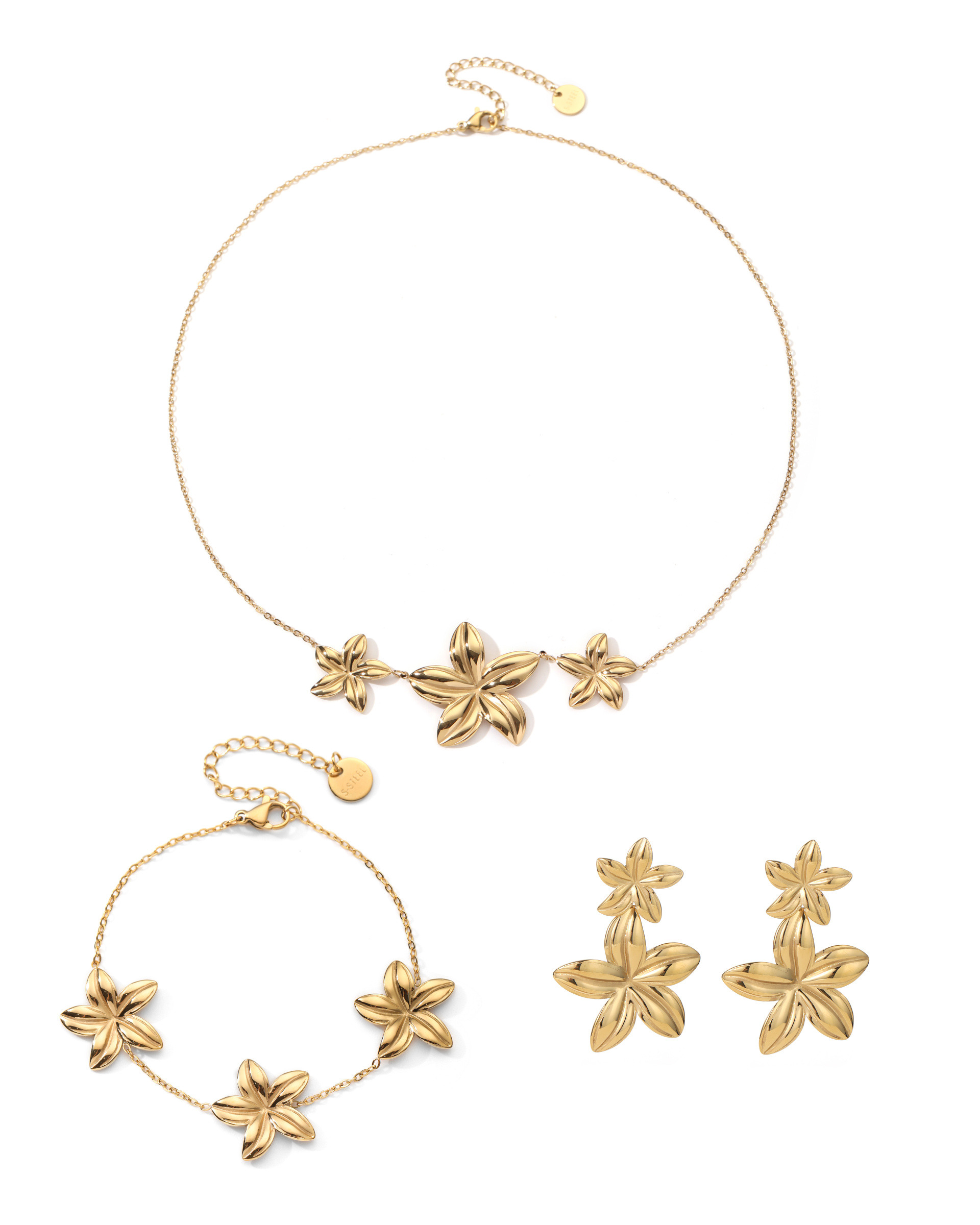 Grossiste BRILLANDOR - Parure Plumeria