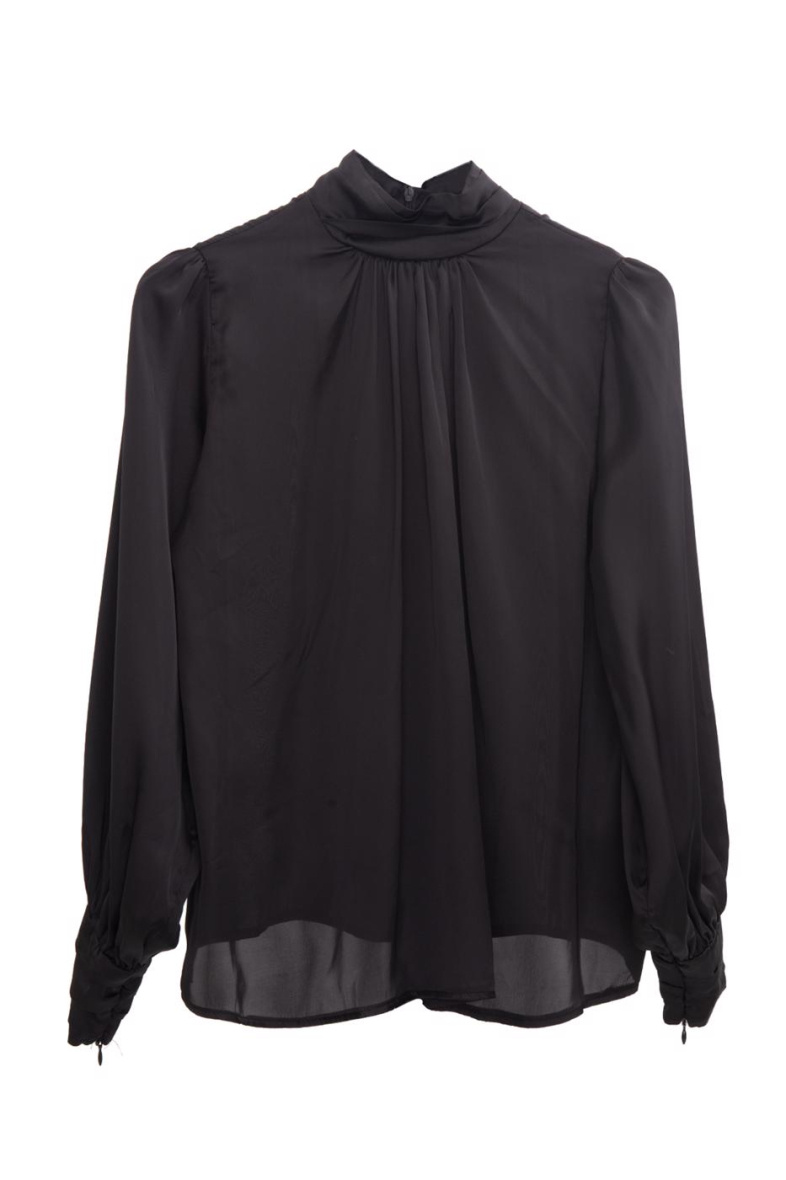 Wholesaler BSL - Balloon sleeve satin blouse - BSL