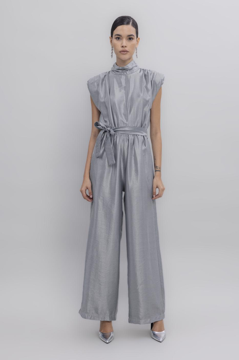 Wholesaler BSL - High Collar Low Sleeve Jumpsuit - BSL