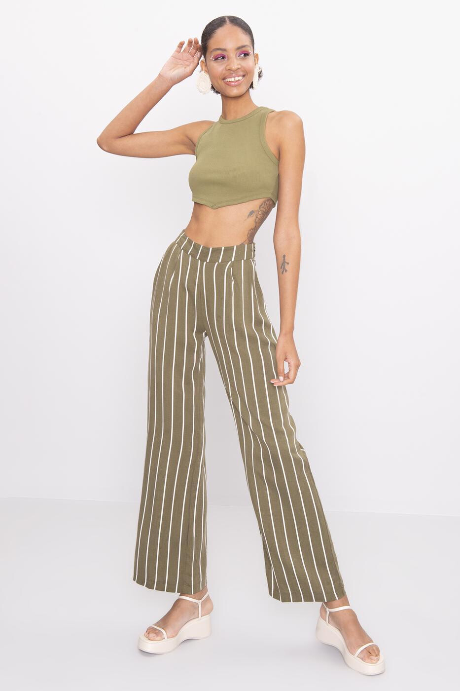 Wholesaler BSL - Wide Pants with Pocket Detail - BSL