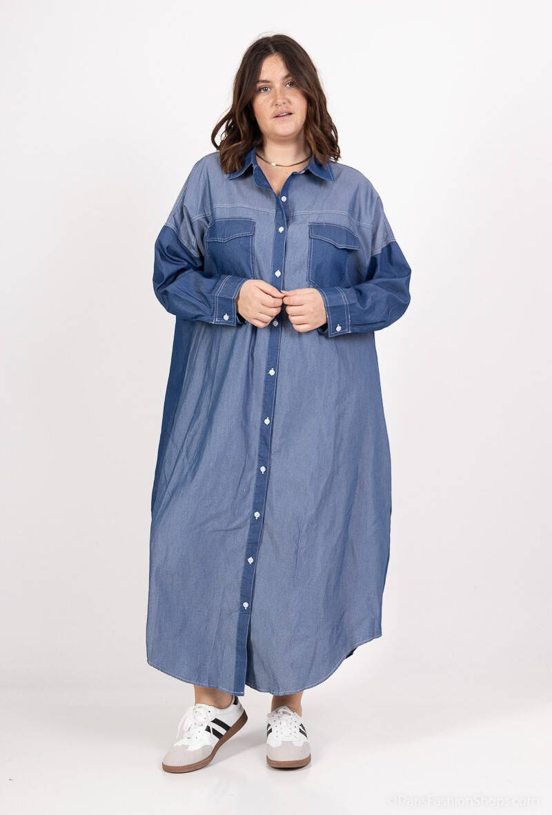 Grossiste Bubblee - Chemisier robe 10811