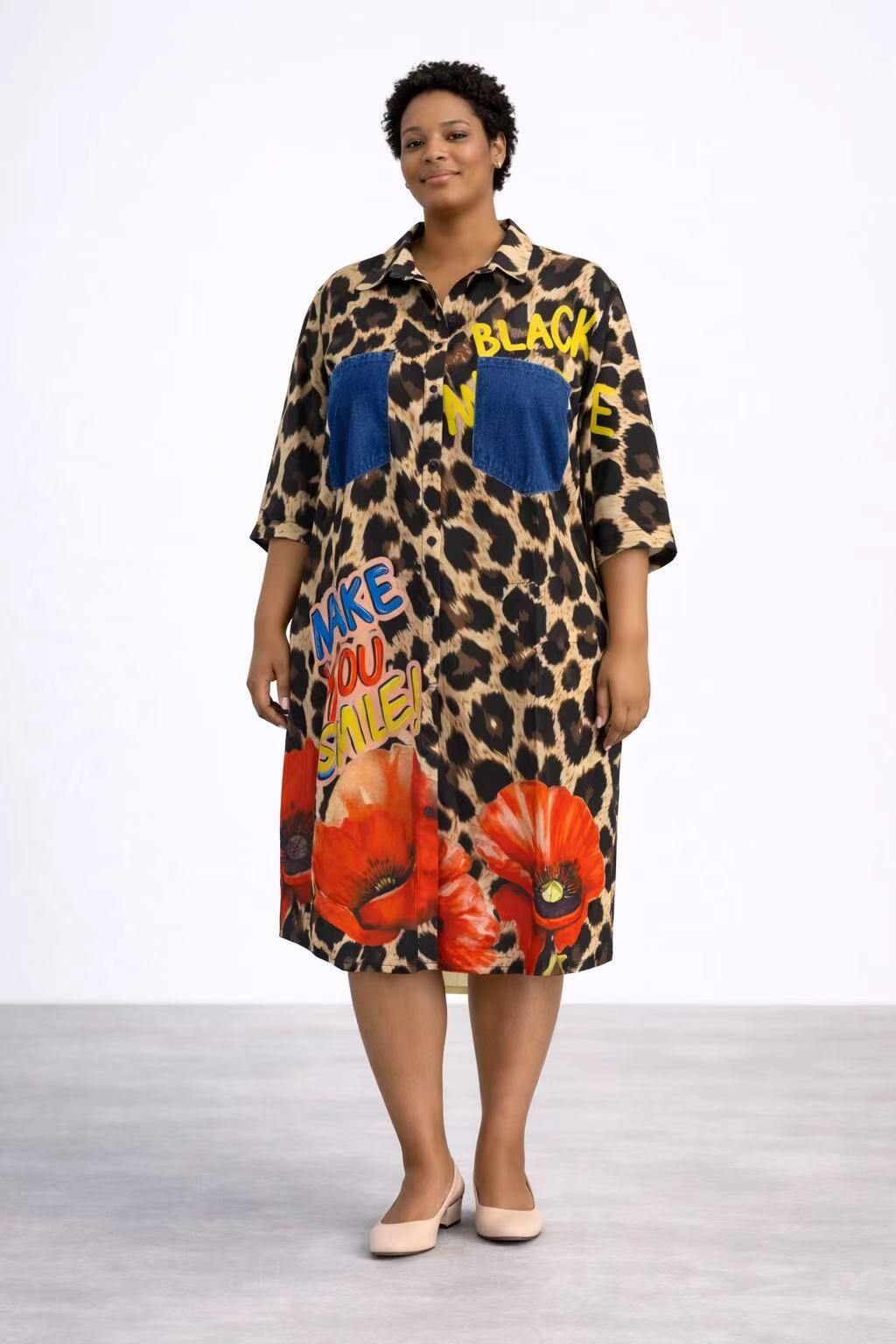 Tunique imprimée leopard