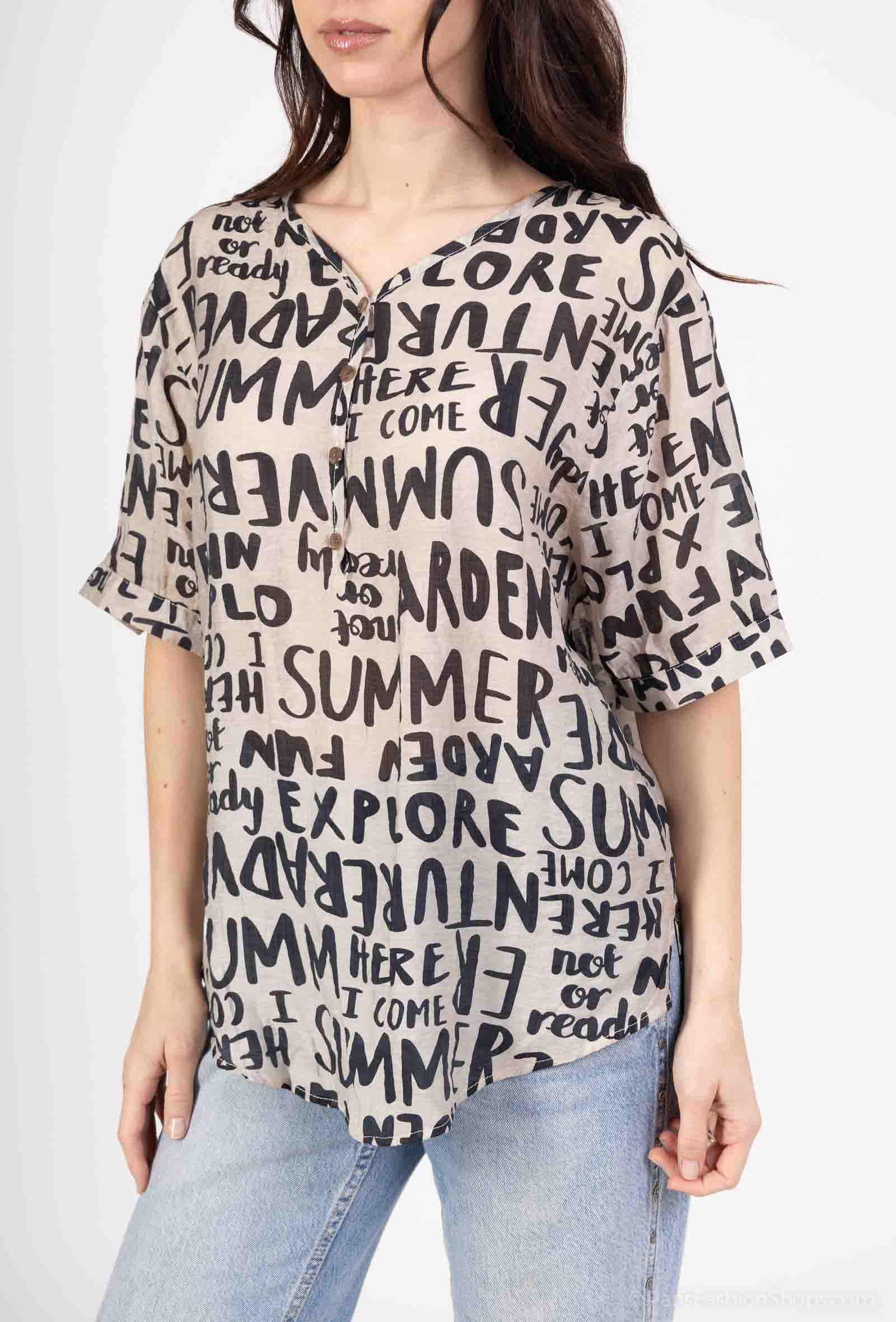 Wholesaler But'flies F & 2 - Gray top with inscriptions