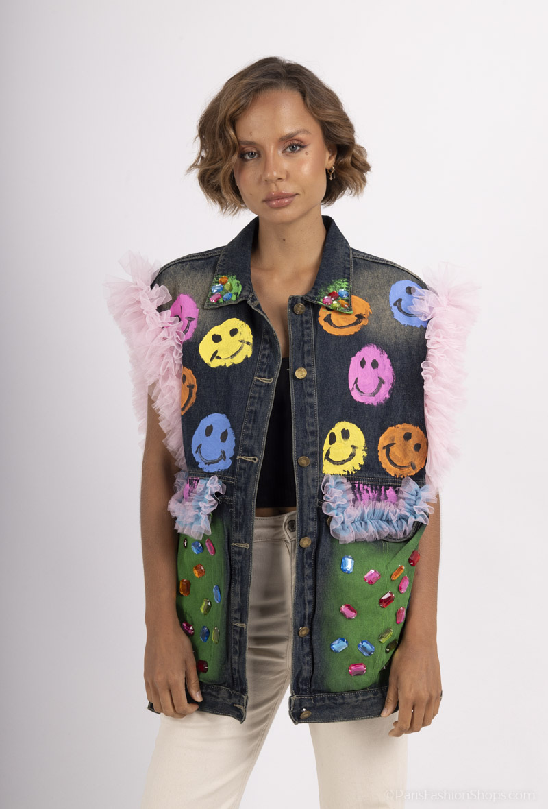 Mayorista But'flies F & 2 - Chaqueta vaquera sin mangas