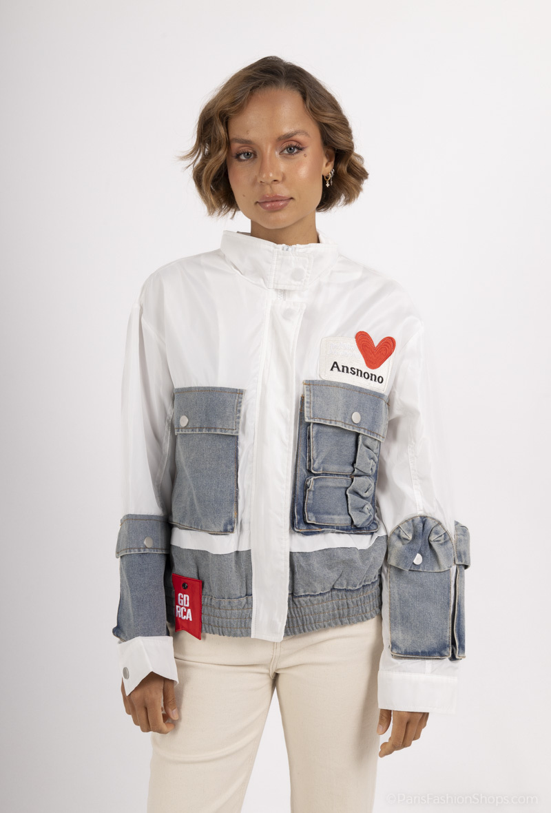 Mayorista But'flies F & 2 - Chaqueta blanca