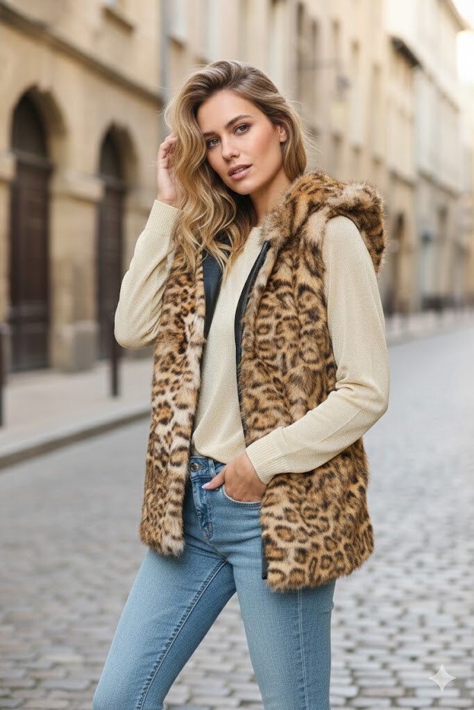 Wholesaler By Clara - Sleeveless fur vest
