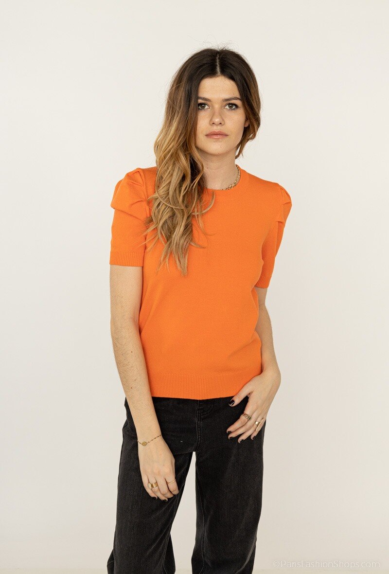Wholesaler By Clara - T-shirt manches doublées RUFLE