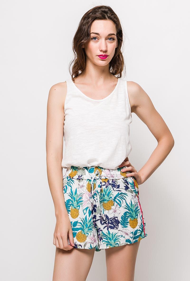 Mayorista By Clara - Shorts con estampado tropical