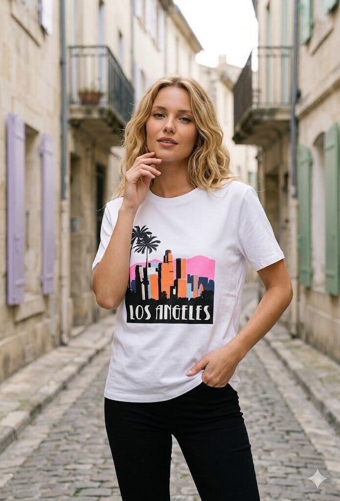 Wholesaler By Clara - Los Angeles printed T-shirt