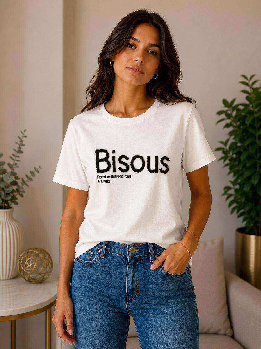 Mayorista By Clara - Camiseta de manga corta parisina